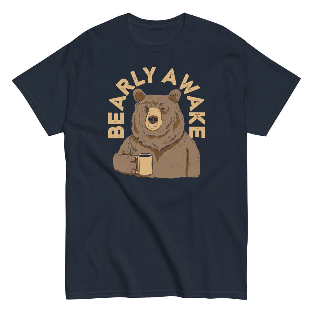 Bearly Awake Men's Classic Tee Hoodie, Sweatshirt | CoreVibeTees.com (Image 3)