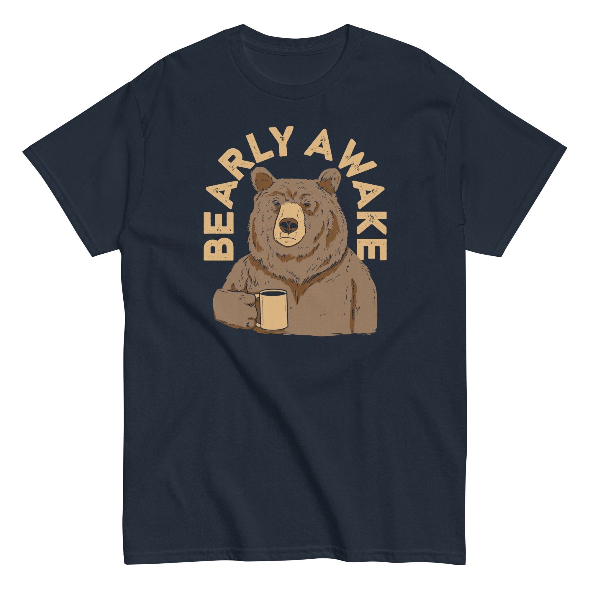 Bearly Awake Men's Classic Tee Hoodie, Sweatshirt | CoreVibeTees.com (Image 3)