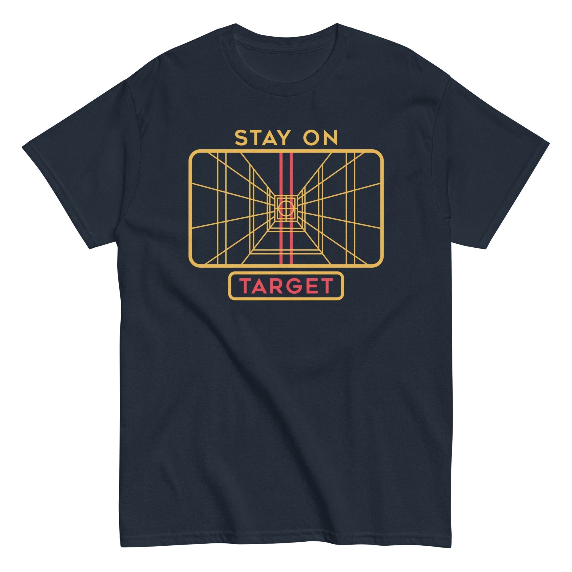 Stay On Target Men's Classic Tee Hoodie, Sweatshirt | CoreVibeTees.com (Image 2)