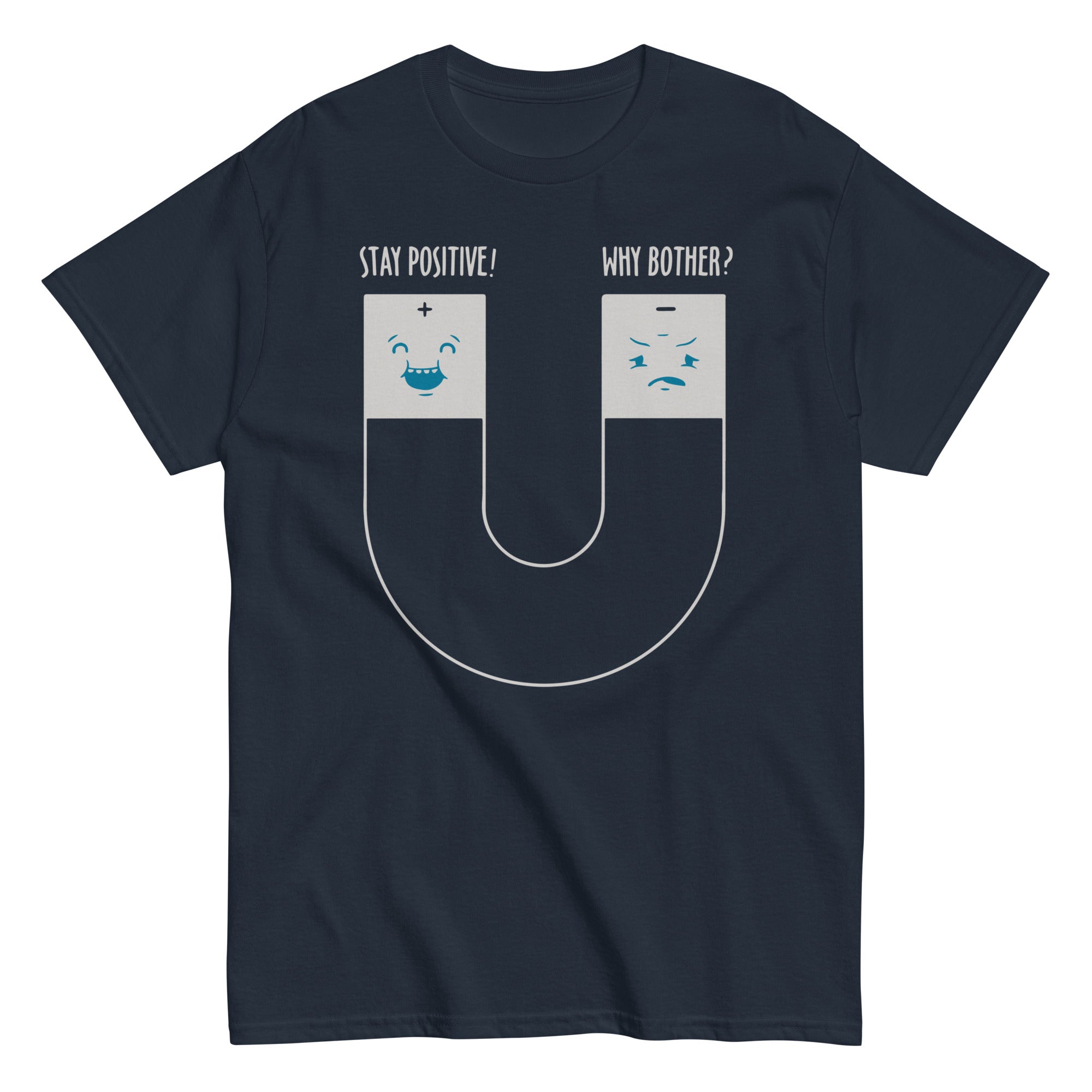 Stay Positive Men's Classic Tee Hoodie, Sweatshirt | CoreVibeTees.com (Image 3)