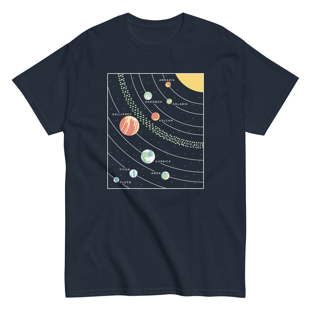 9 Planets Men's Classic Tee Hoodie, Sweatshirt | CoreVibeTees.com (Image 3)