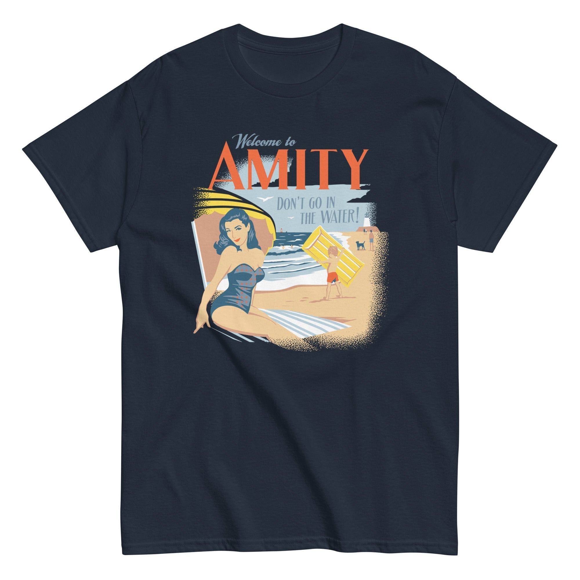 Welcome To Amity Men's Classic Tee Hoodie, Sweatshirt | CoreVibeTees.com (Image 2)