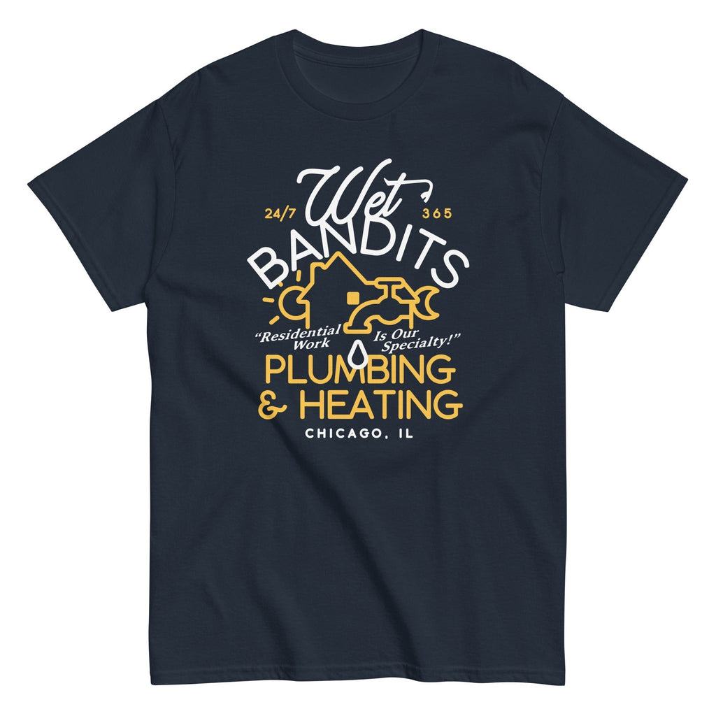 Wet Bandits Plumbing & Heating Men's Classic Tee Hoodie, Sweatshirt | CoreVibeTees.com (Image 2)