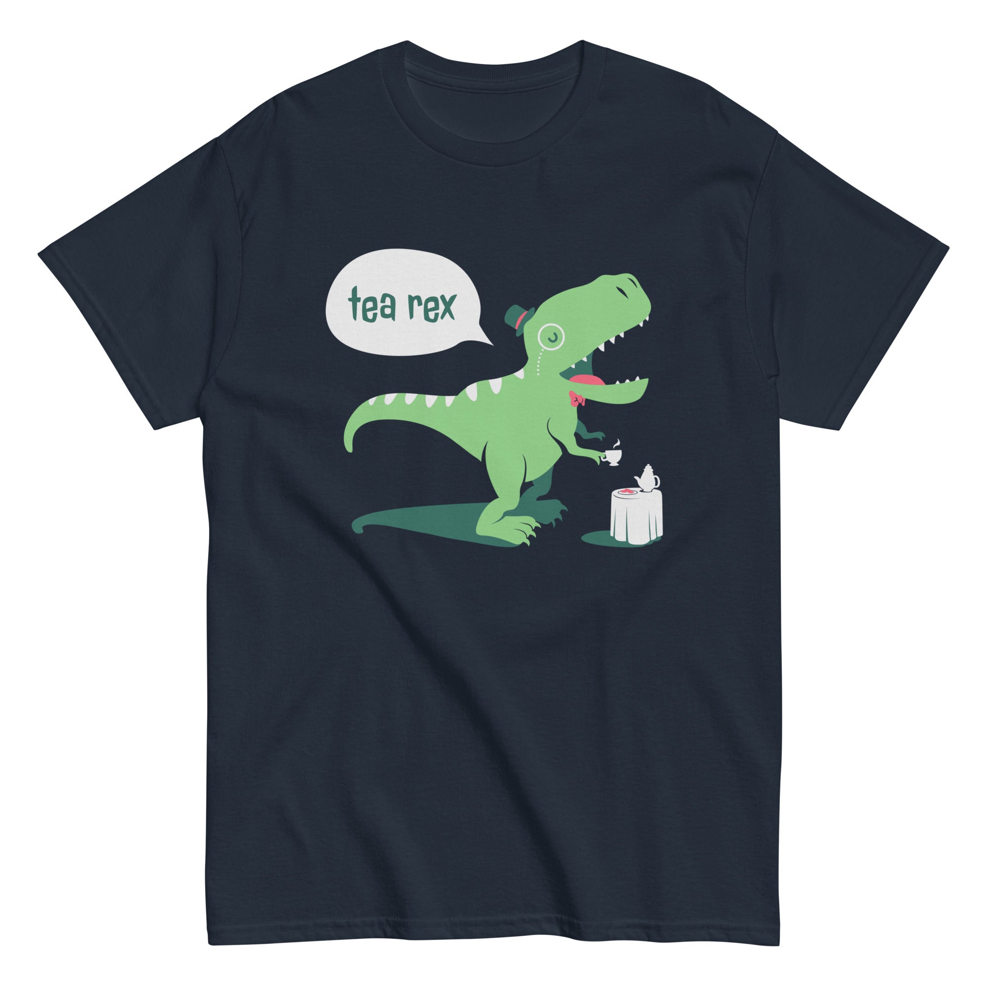 Tea Rex Men's Classic Tee Hoodie, Sweatshirt | CoreVibeTees.com (Image 2)