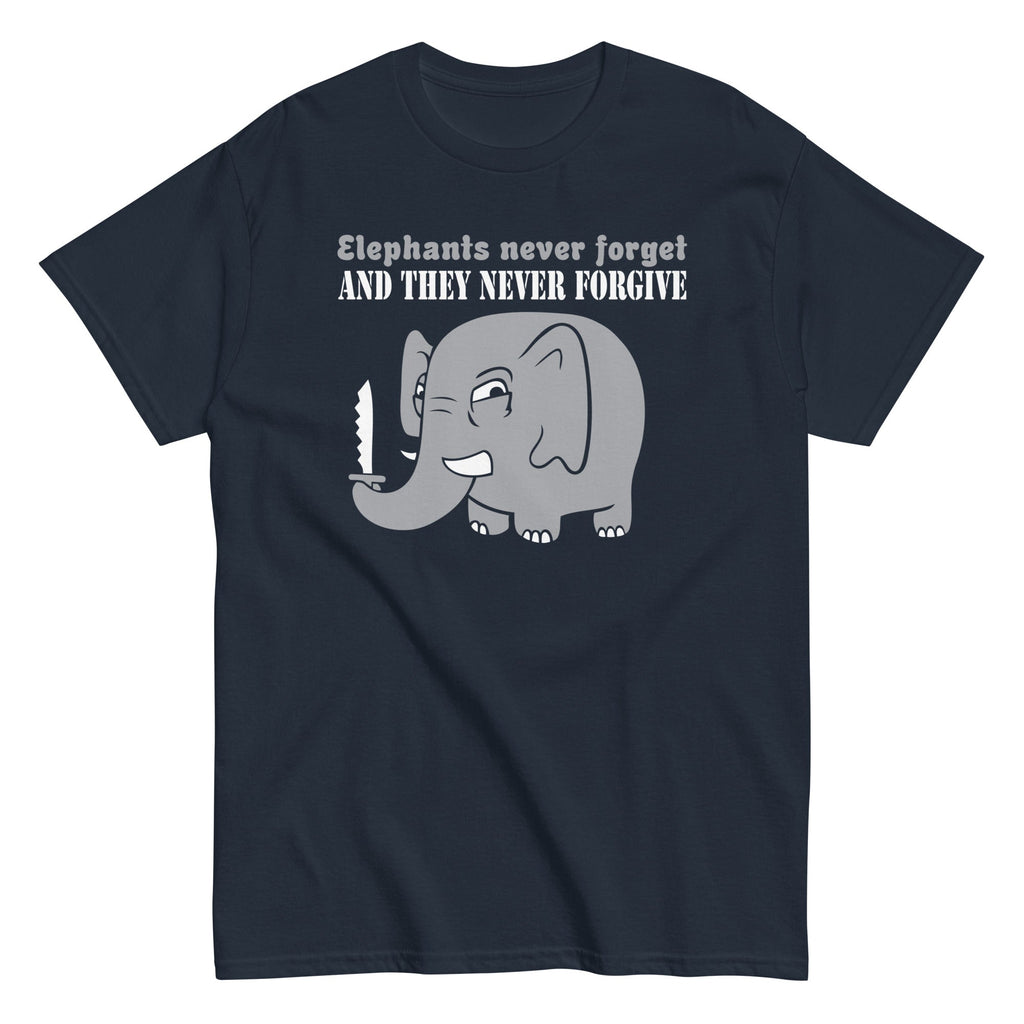 Elephants Never Forgive Men's Classic Tee Hoodie, Sweatshirt | CoreVibeTees.com (Image 3)