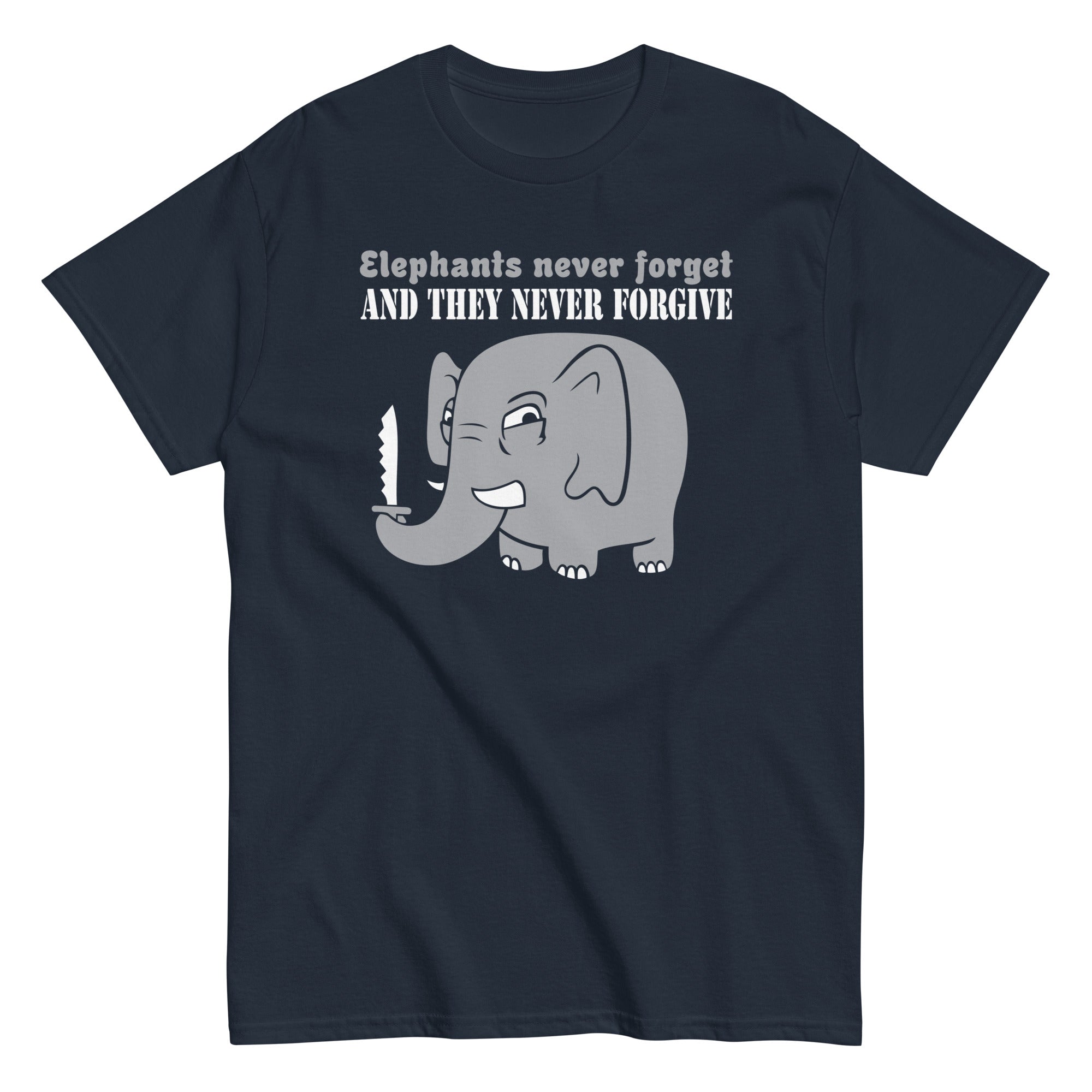 Elephants Never Forgive Men's Classic Tee Hoodie, Sweatshirt | CoreVibeTees.com (Image 3)