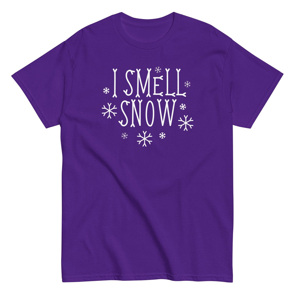 I Smell Snow Men's Classic Tee Hoodie, Sweatshirt | CoreVibeTees.com (Image 3)