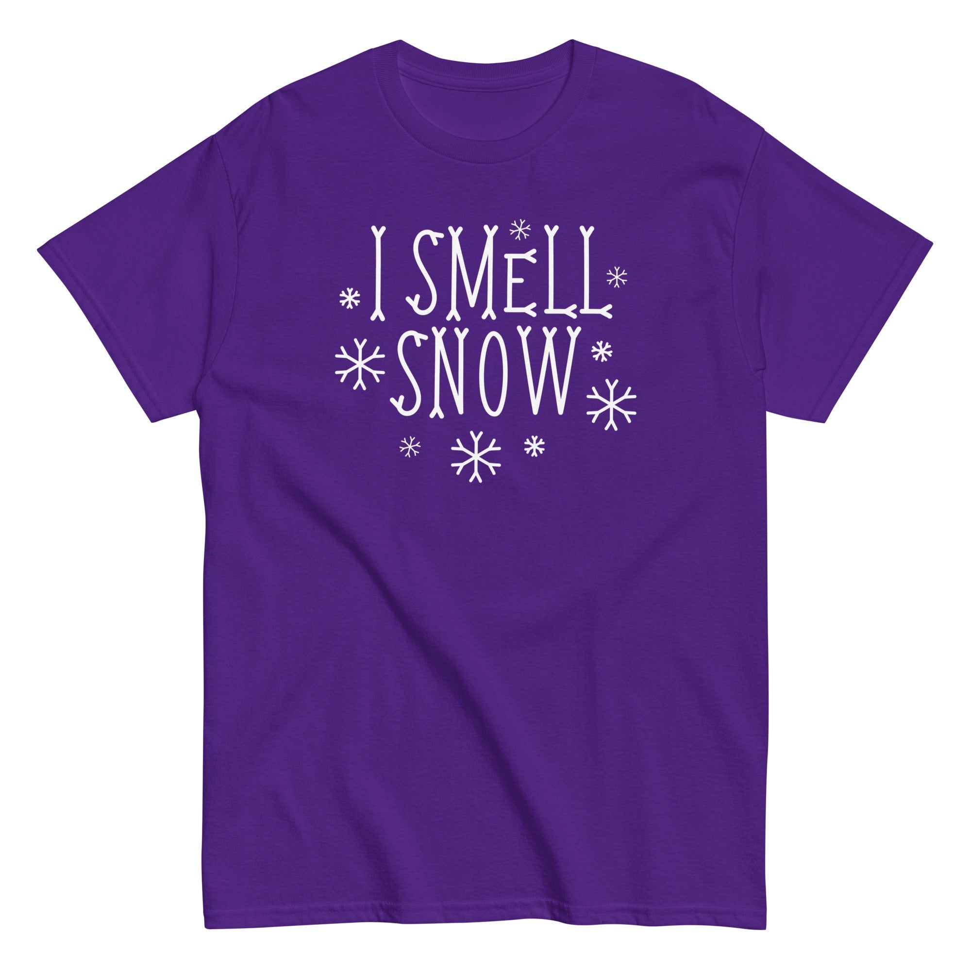 I Smell Snow Men's Classic Tee Hoodie, Sweatshirt | CoreVibeTees.com (Image 3)
