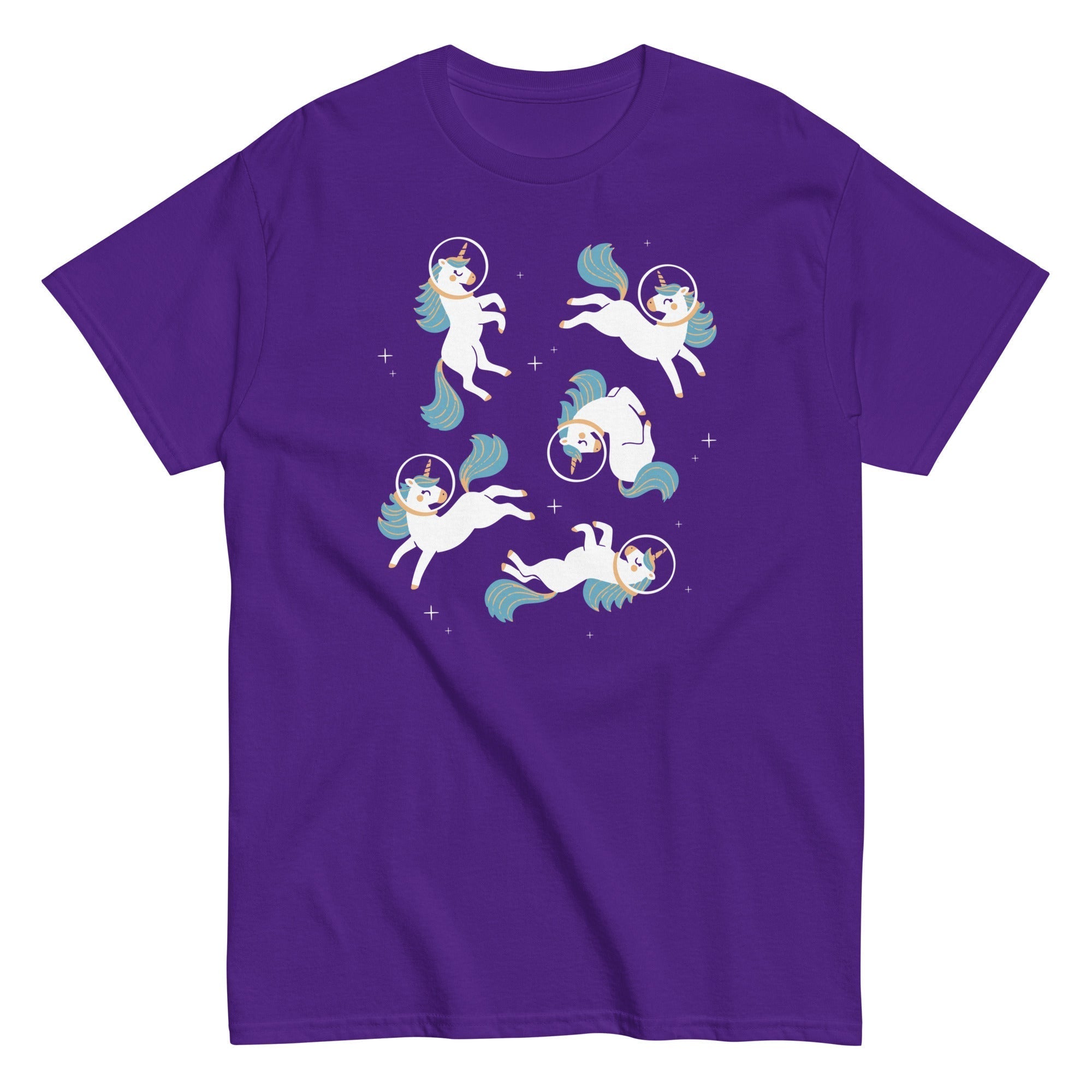Unicorns In Space Men's Classic Tee Hoodie, Sweatshirt | CoreVibeTees.com (Image 3)