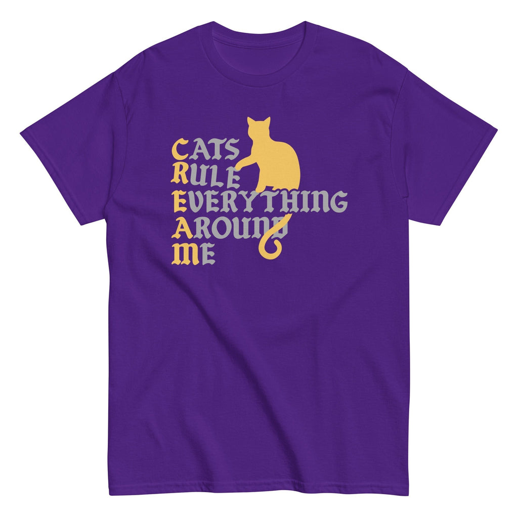 Cats Rule Everything Around Me Men's Classic Tee Hoodie, Sweatshirt | CoreVibeTees.com (Image 2)