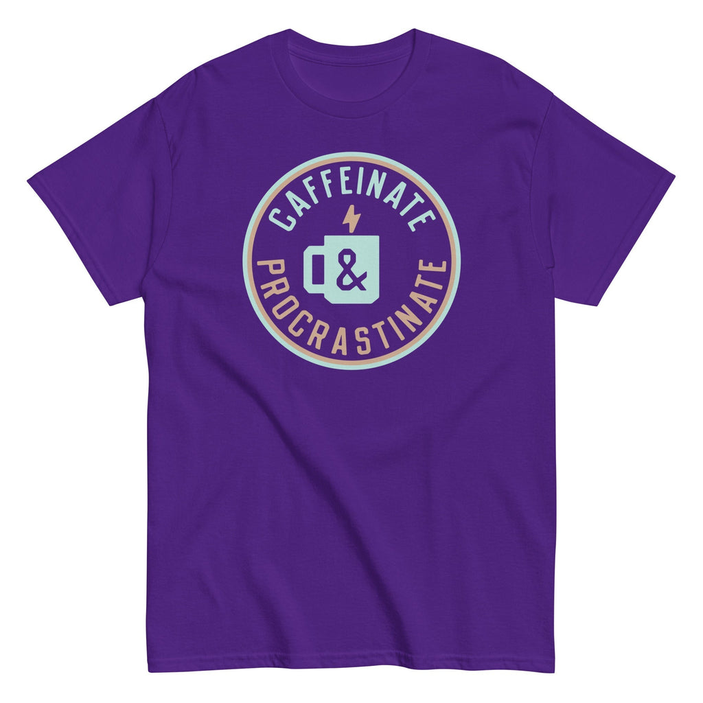 Caffeinate And Procrastinate Men's Classic Tee Hoodie, Sweatshirt | CoreVibeTees.com (Image 4)