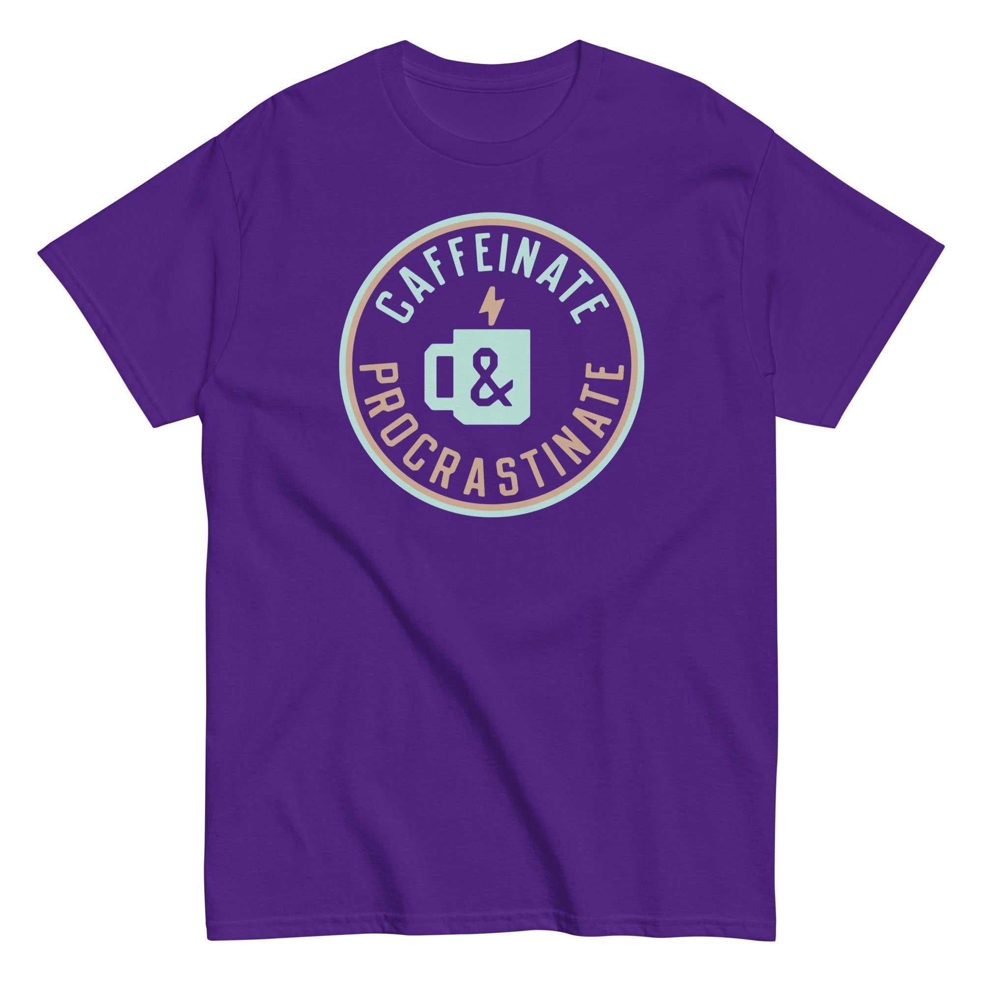 Caffeinate And Procrastinate Men's Classic Tee Hoodie, Sweatshirt | CoreVibeTees.com (Image 4)