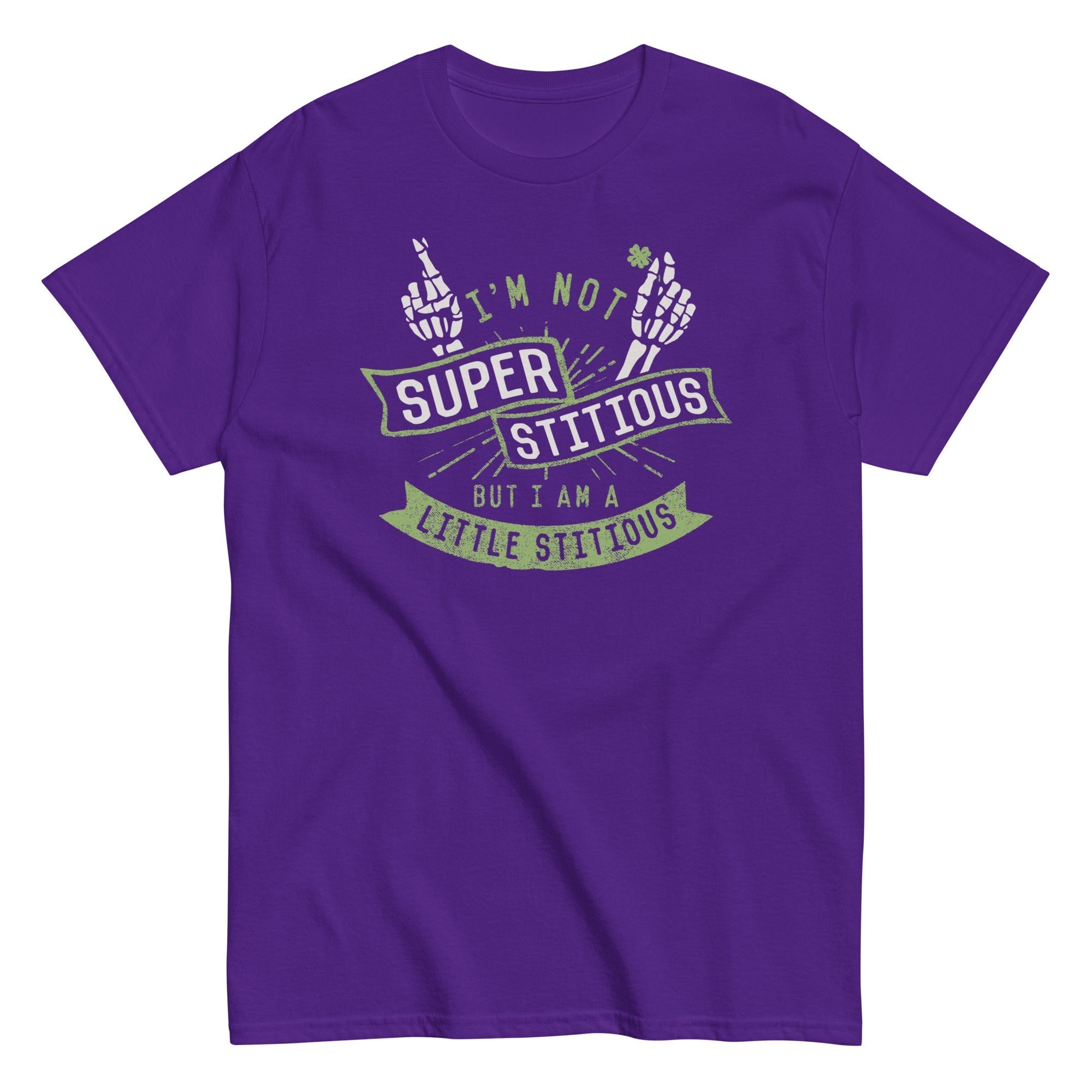 I'm Not Superstitious, But I Am A Little Stitious Men's Classic Tee Hoodie, Sweatshirt | CoreVibeTees.com (Image 3)