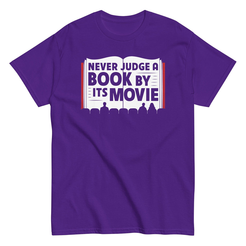 Never Judge A Book By Its Movie Men's Classic Tee Hoodie, Sweatshirt | CoreVibeTees.com (Image 3)