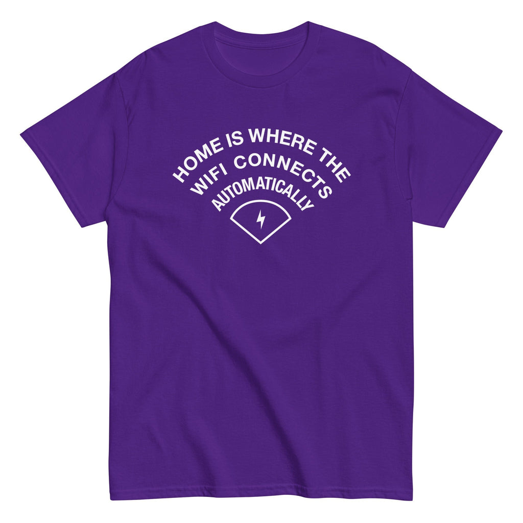 Home Is Where The WiFI Connects Automatically Men's Classic Tee Hoodie, Sweatshirt | CoreVibeTees.com (Image 4)