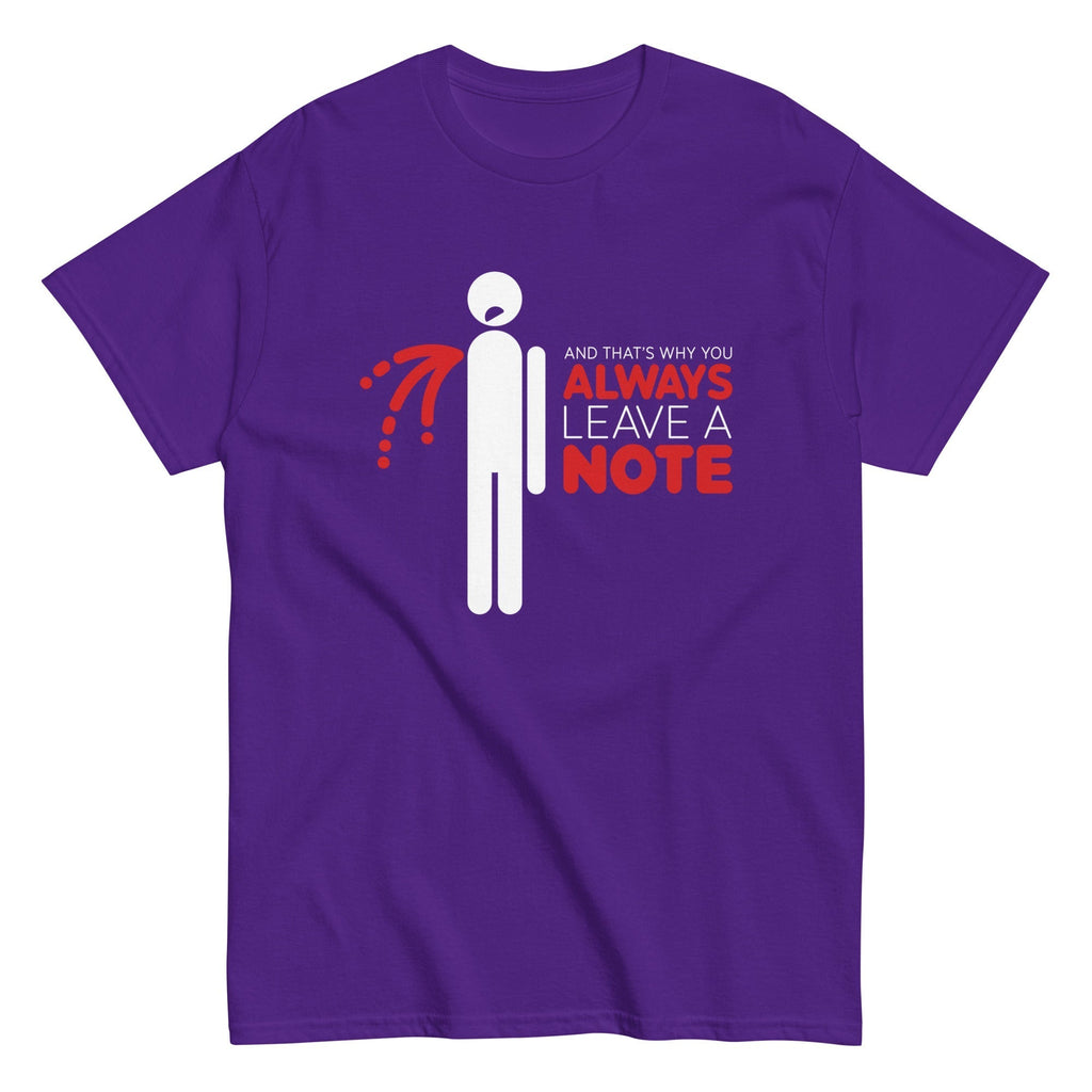 Always Leave A Note Men's Classic Tee Hoodie, Sweatshirt | CoreVibeTees.com (Image 4)