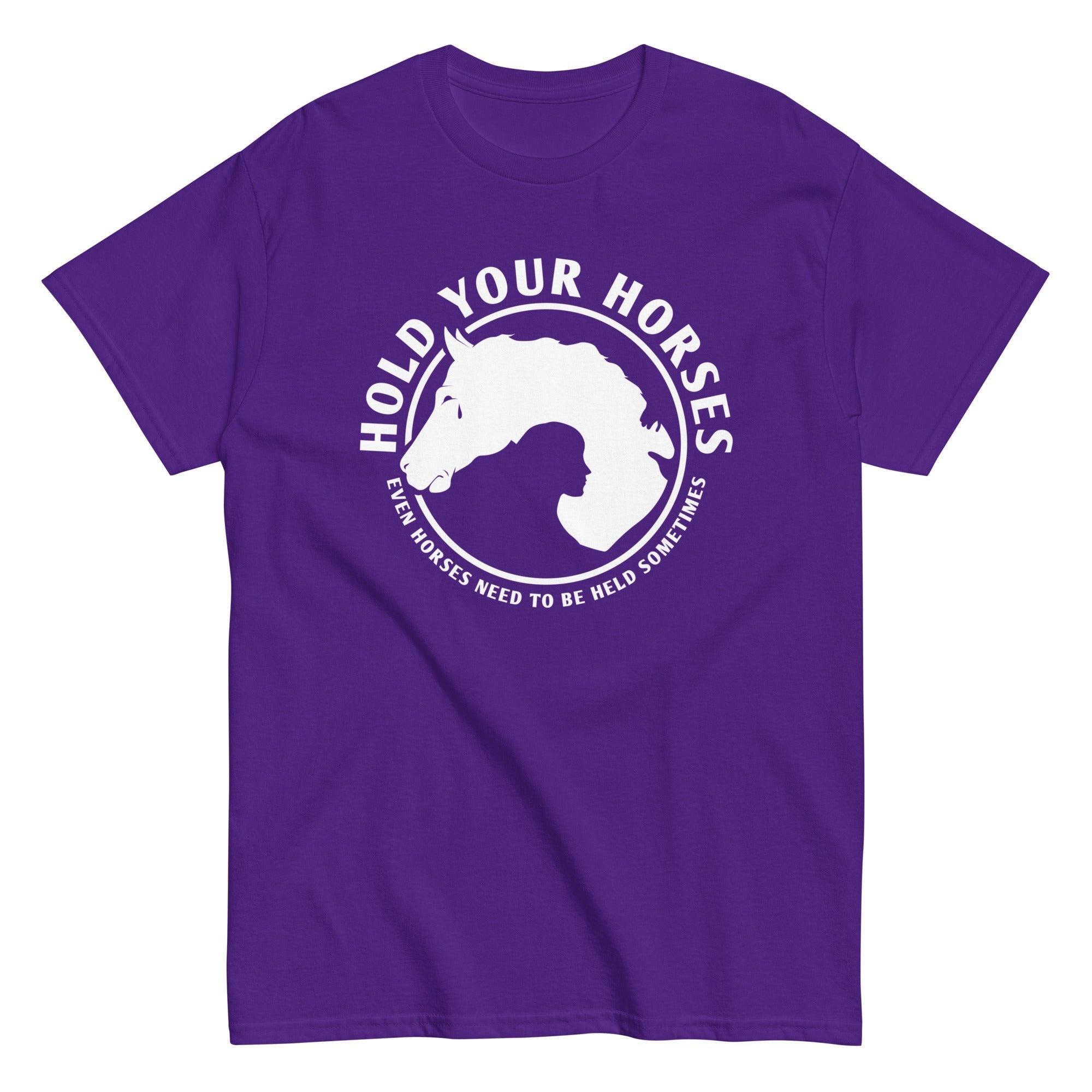 Hold Your Horses Men's Classic Tee Hoodie, Sweatshirt | CoreVibeTees.com (Image 4)