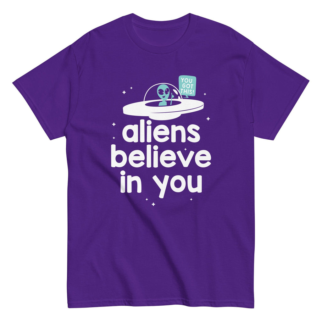 Aliens Believe In You Men's Classic Tee Hoodie, Sweatshirt | CoreVibeTees.com (Image 5)