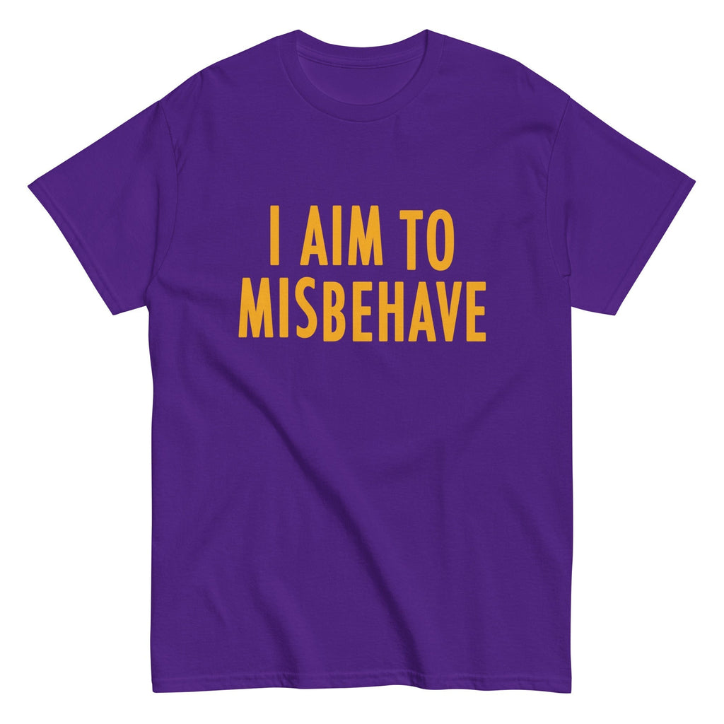 I Aim To Misbehave Men's Classic Tee Hoodie, Sweatshirt | CoreVibeTees.com (Image 3)