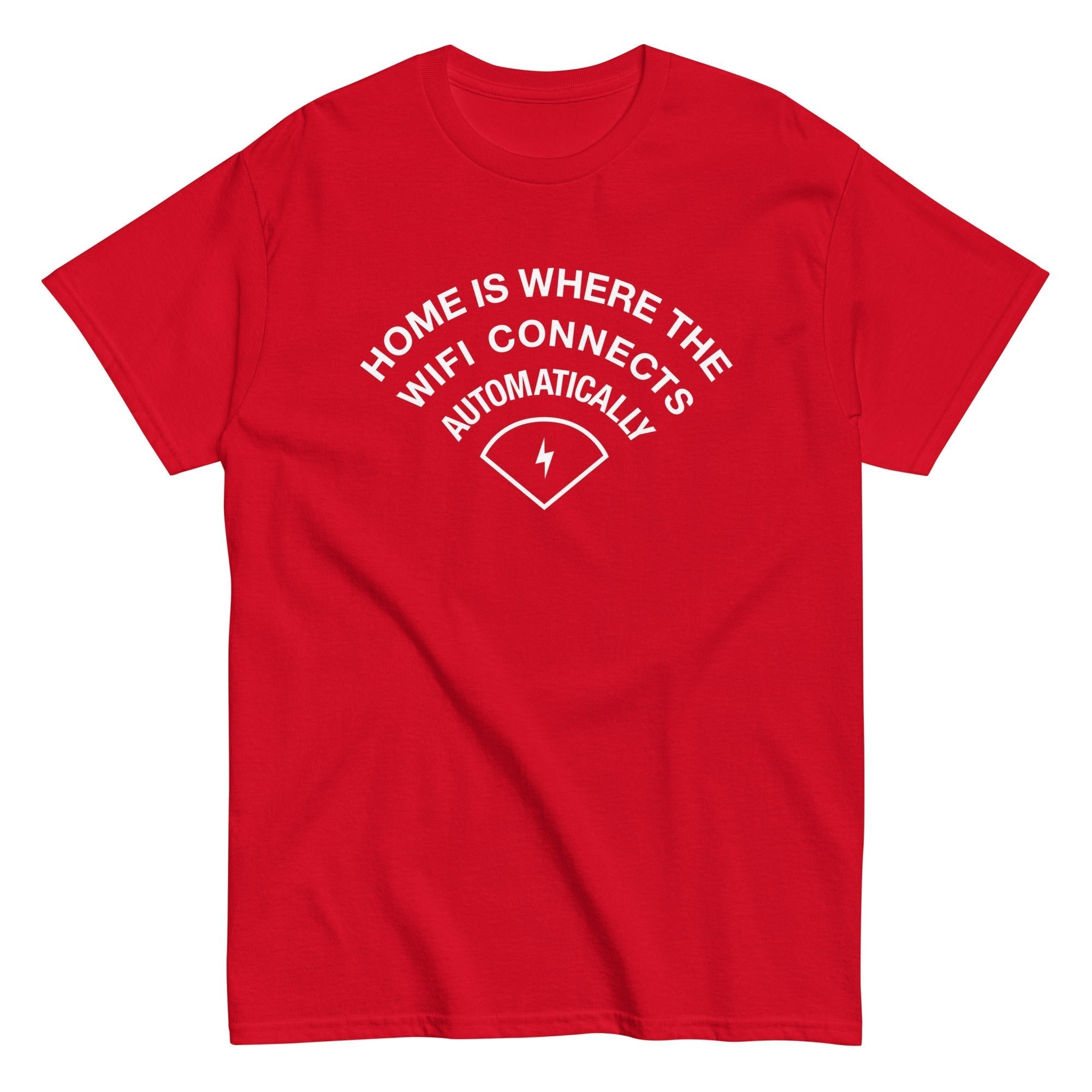 Home Is Where The WiFI Connects Automatically Men's Classic Tee Hoodie, Sweatshirt | CoreVibeTees.com (Image 5)