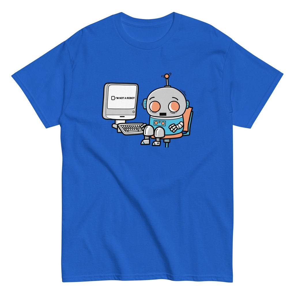 Robot Captcha Men's Classic Tee Hoodie, Sweatshirt | CoreVibeTees.com (Image 3)