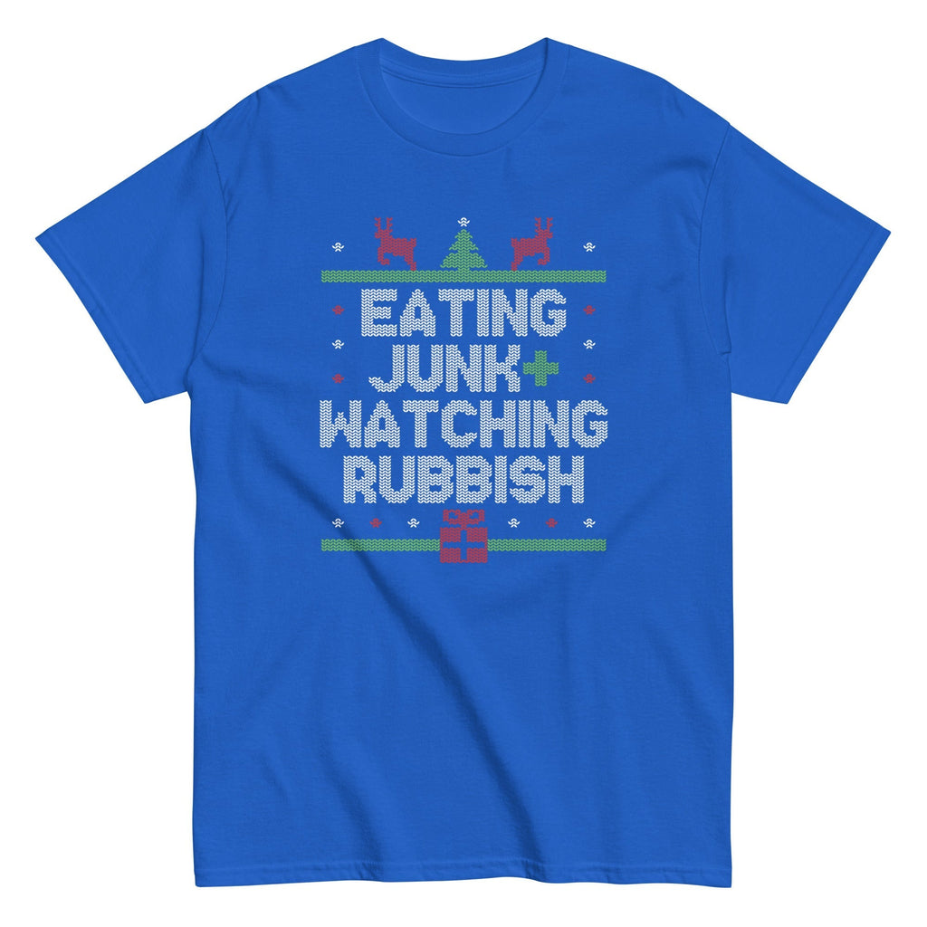 Eating Junk And Watching Rubbish Men's Classic Tee Hoodie, Sweatshirt | CoreVibeTees.com (Image 3)