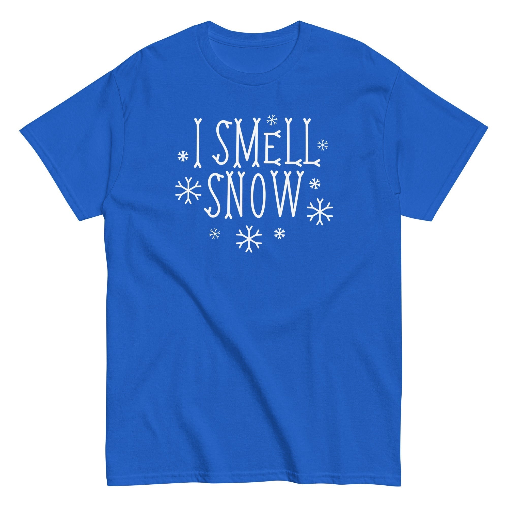 I Smell Snow Men's Classic Tee Hoodie, Sweatshirt | CoreVibeTees.com (Image 5)