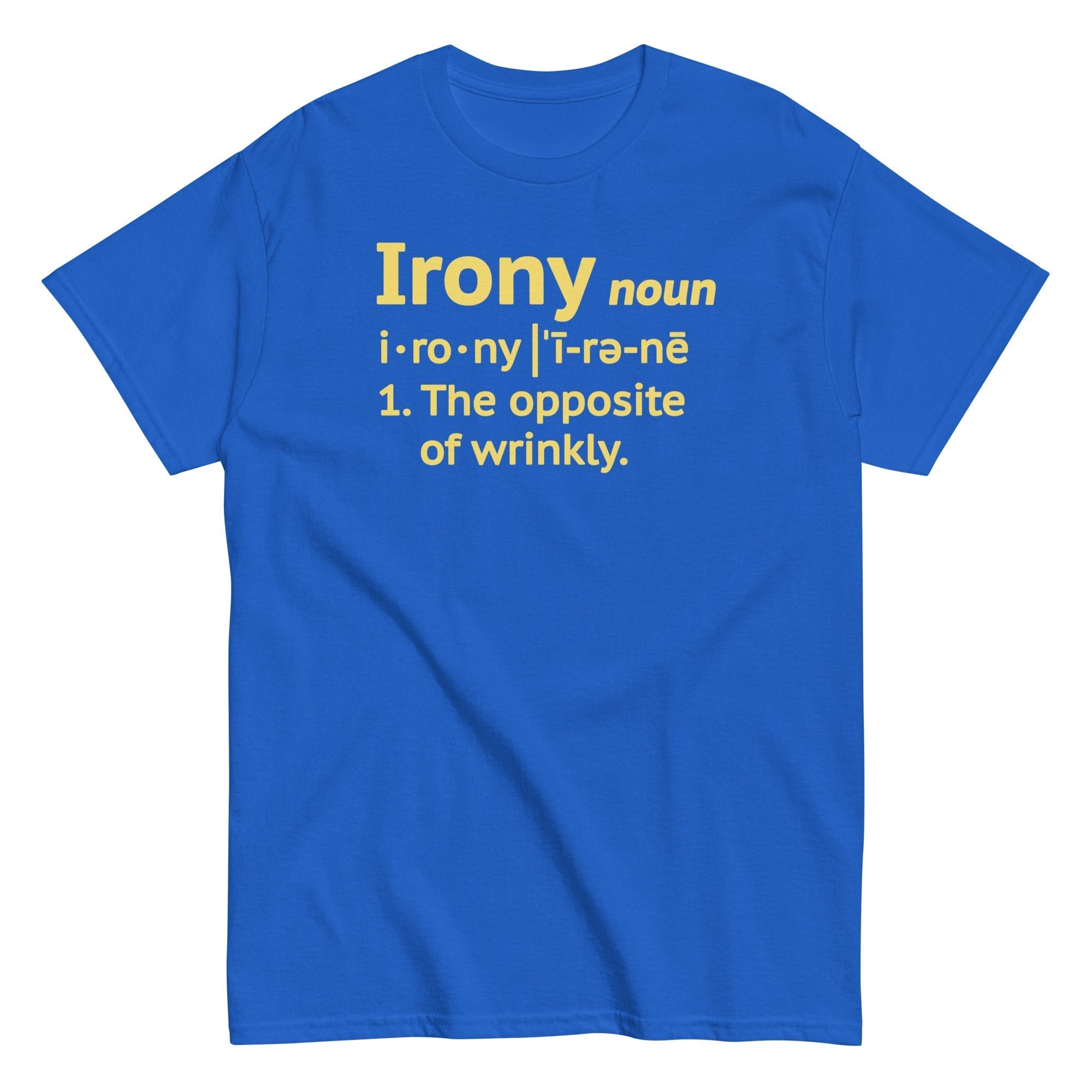 Irony Definition Men's Classic Tee Hoodie, Sweatshirt | CoreVibeTees.com (Image 1)