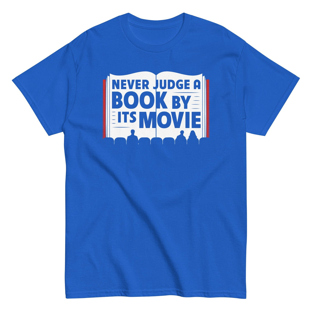 Never Judge A Book By Its Movie Men's Classic Tee Hoodie, Sweatshirt | CoreVibeTees.com (Image 4)