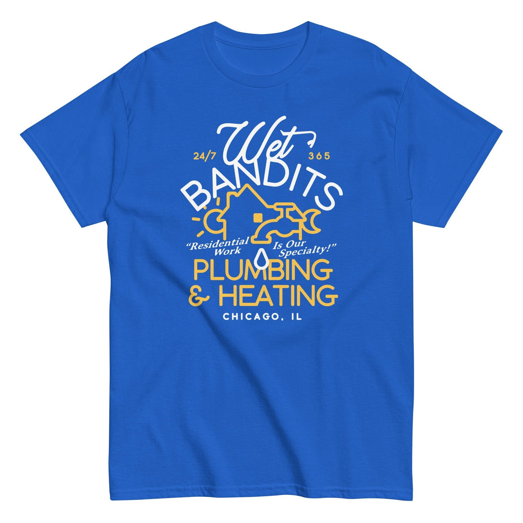 Wet Bandits Plumbing & Heating Men's Classic Tee Hoodie, Sweatshirt | CoreVibeTees.com (Image 3)