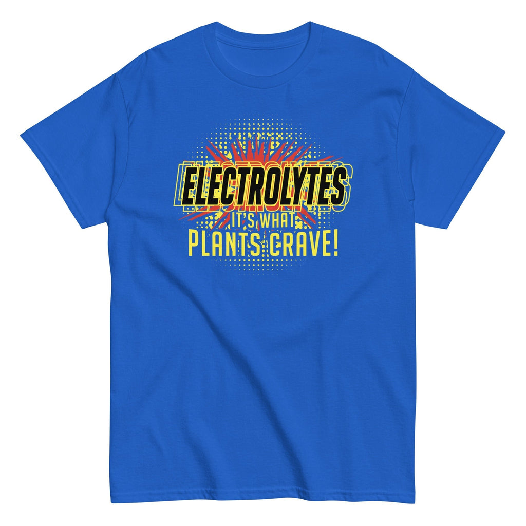 Electrolytes, It's What Plants Crave! Men's Classic Tee Hoodie, Sweatshirt | CoreVibeTees.com (Image 3)