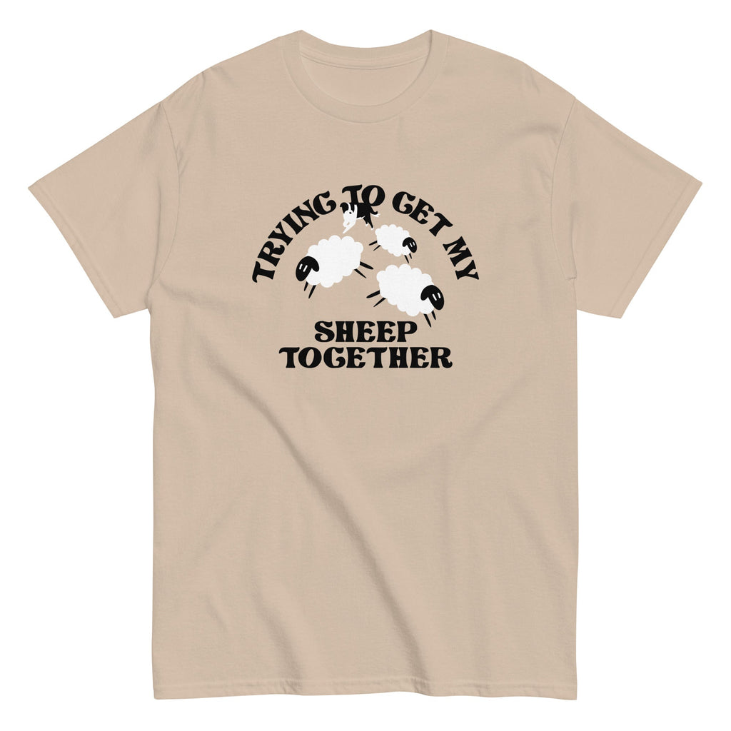 Trying To Get My Sheep Together Men's Classic Tee Hoodie, Sweatshirt | CoreVibeTees.com (Image 5)