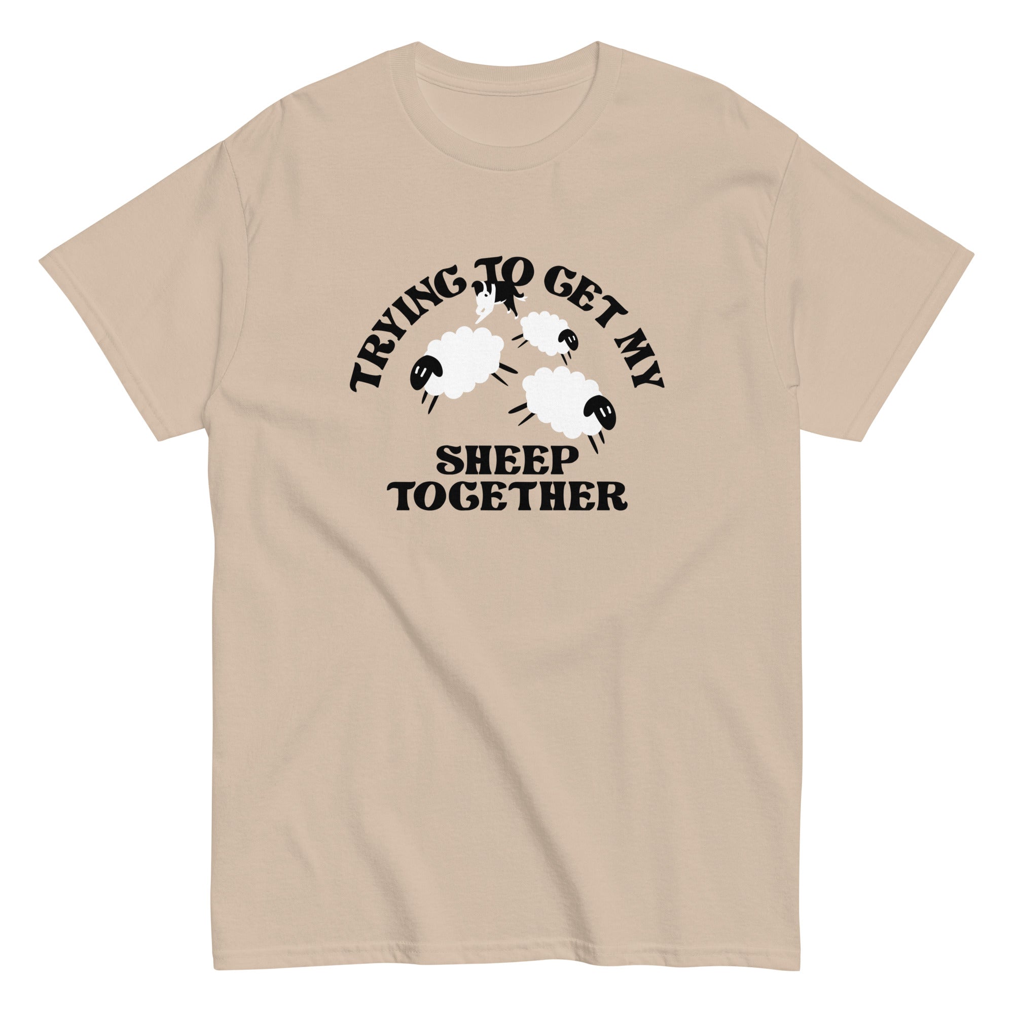 Trying To Get My Sheep Together Men's Classic Tee Hoodie, Sweatshirt | CoreVibeTees.com (Image 5)