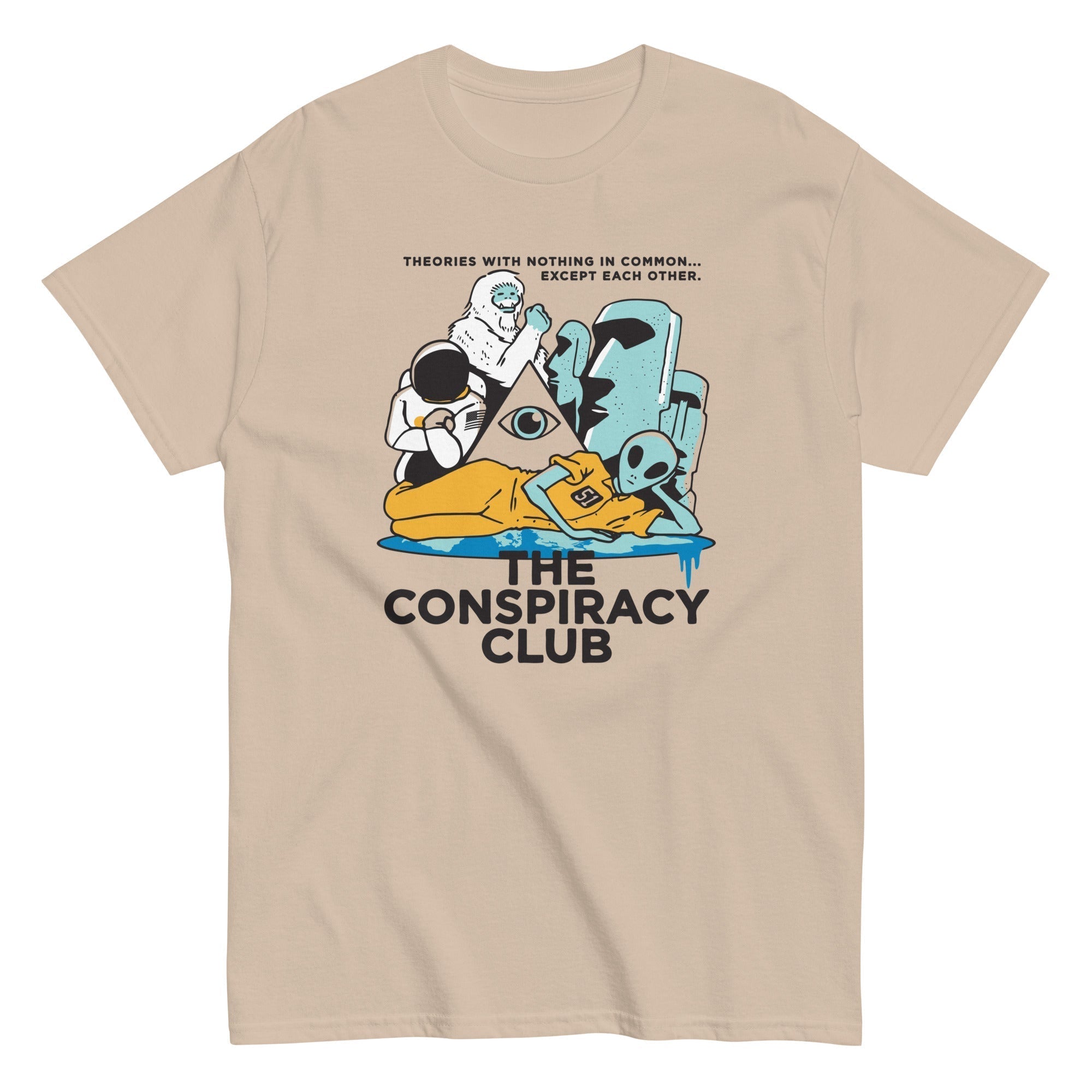 The Conspiracy Club Men's Classic Tee Hoodie, Sweatshirt | CoreVibeTees.com (Image 5)