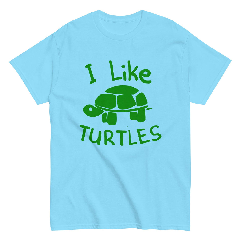 I Like Turtles Men's Classic Tee Hoodie, Sweatshirt | CoreVibeTees.com (Image 1)
