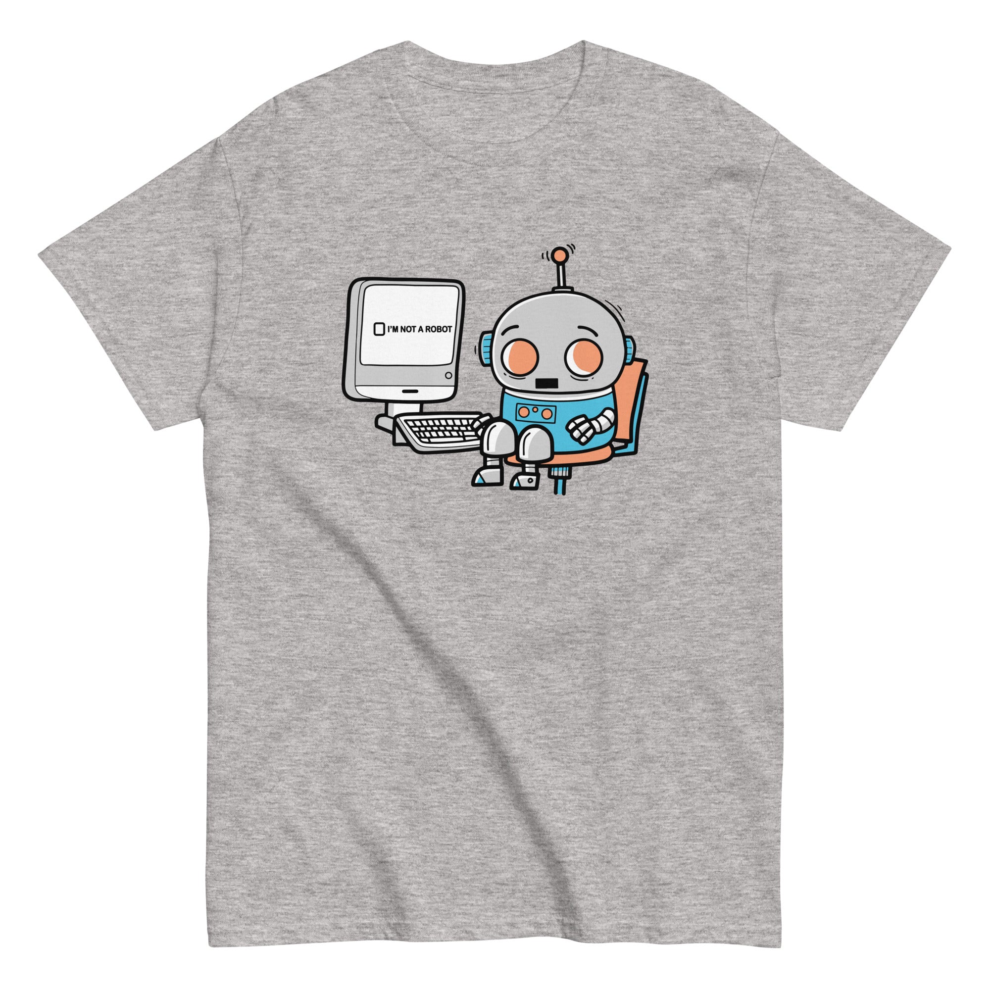 Robot Captcha Men's Classic Tee Hoodie, Sweatshirt | CoreVibeTees.com (Image 1)