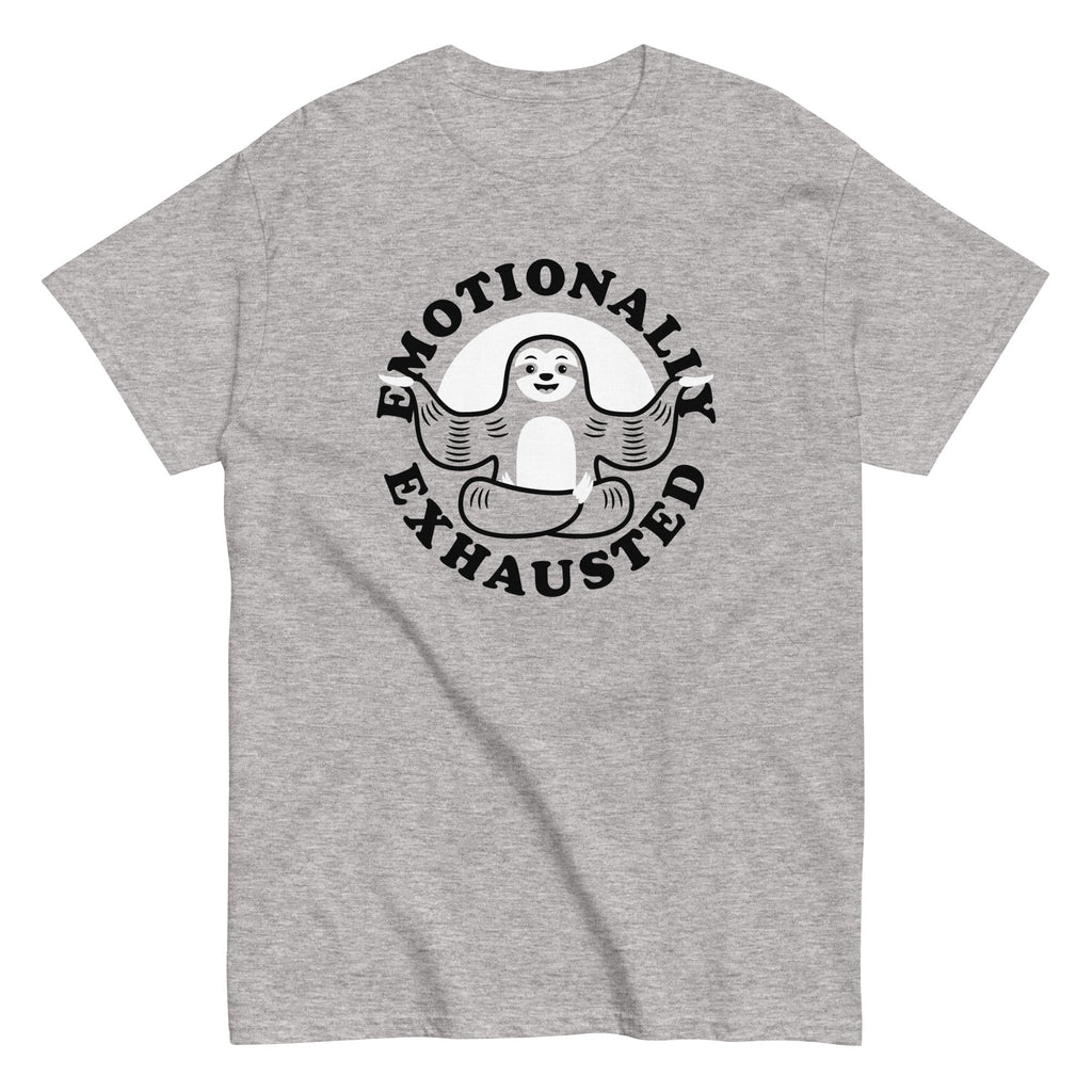 Emotionally Exhausted Men's Classic Tee Hoodie, Sweatshirt | CoreVibeTees.com (Image 1)
