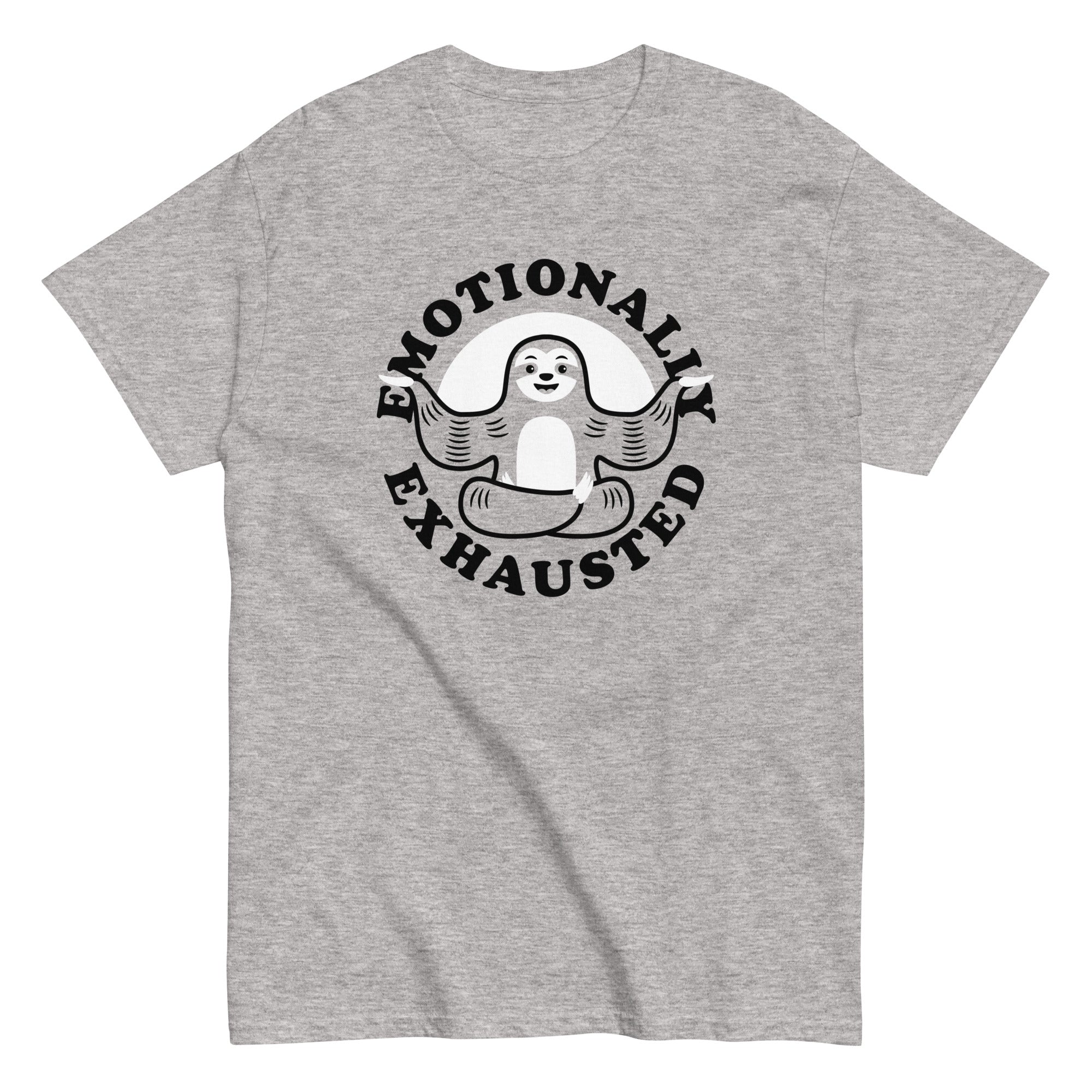 Emotionally Exhausted Men's Classic Tee Hoodie, Sweatshirt | CoreVibeTees.com (Image 1)