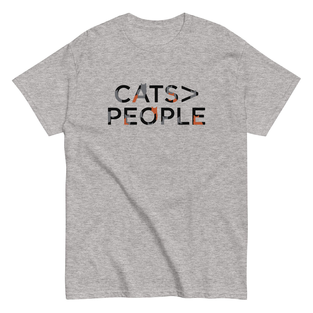 Cats>People Men's Classic Tee Hoodie, Sweatshirt | CoreVibeTees.com (Image 1)