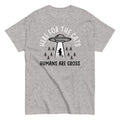 Here For The Cats, Humans Are Gross Men's Classic Tee Hoodie, Sweatshirt | CoreVibeTees.com (Image 1)