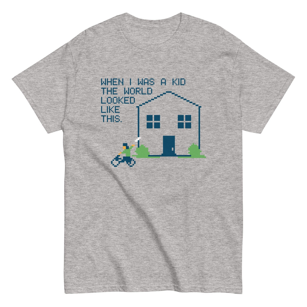 When I Was A Kid The World Men's Classic Tee Hoodie, Sweatshirt | CoreVibeTees.com (Image 4)