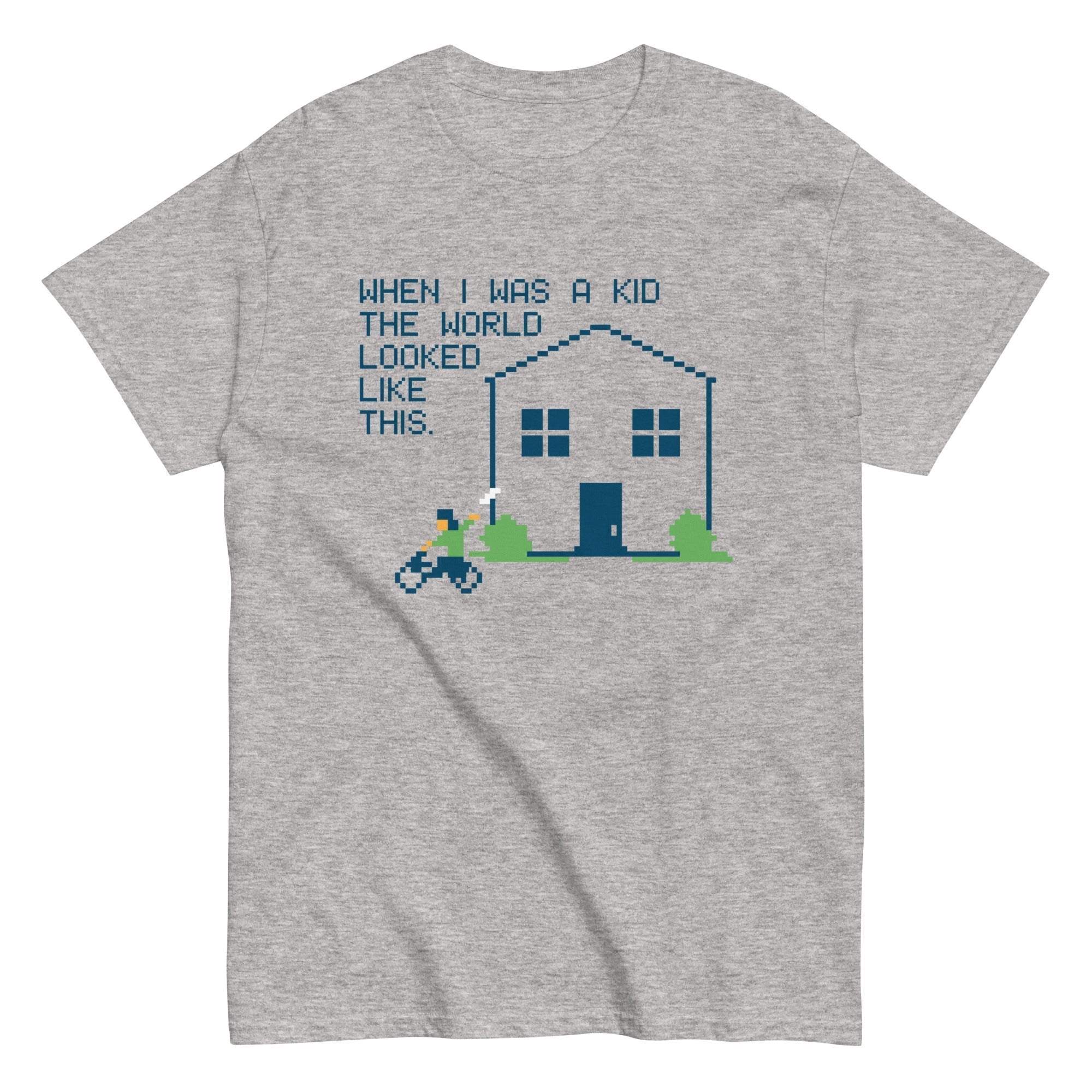 When I Was A Kid The World Men's Classic Tee Hoodie, Sweatshirt | CoreVibeTees.com (Image 4)
