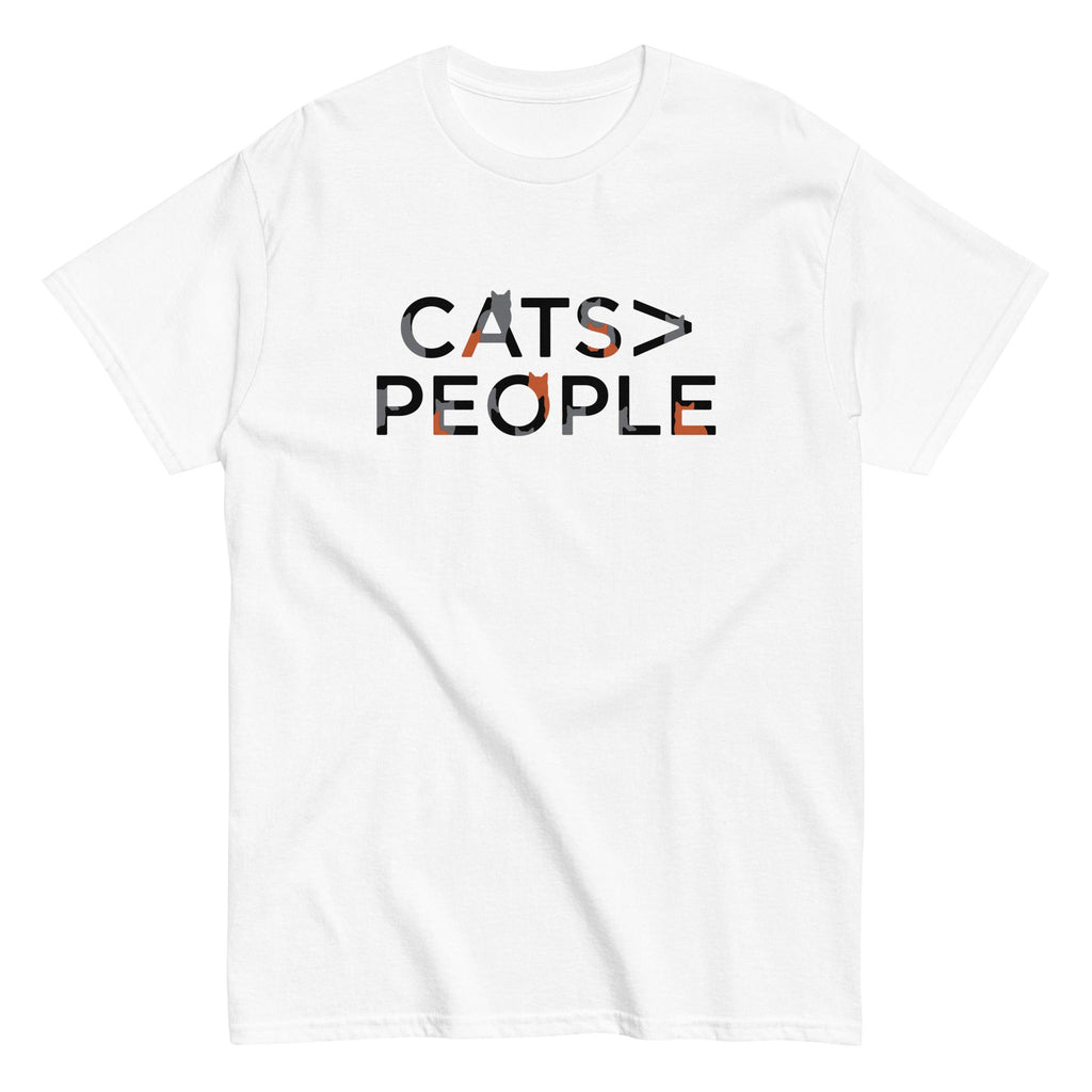 Cats>People Men's Classic Tee Hoodie, Sweatshirt | CoreVibeTees.com (Image 5)