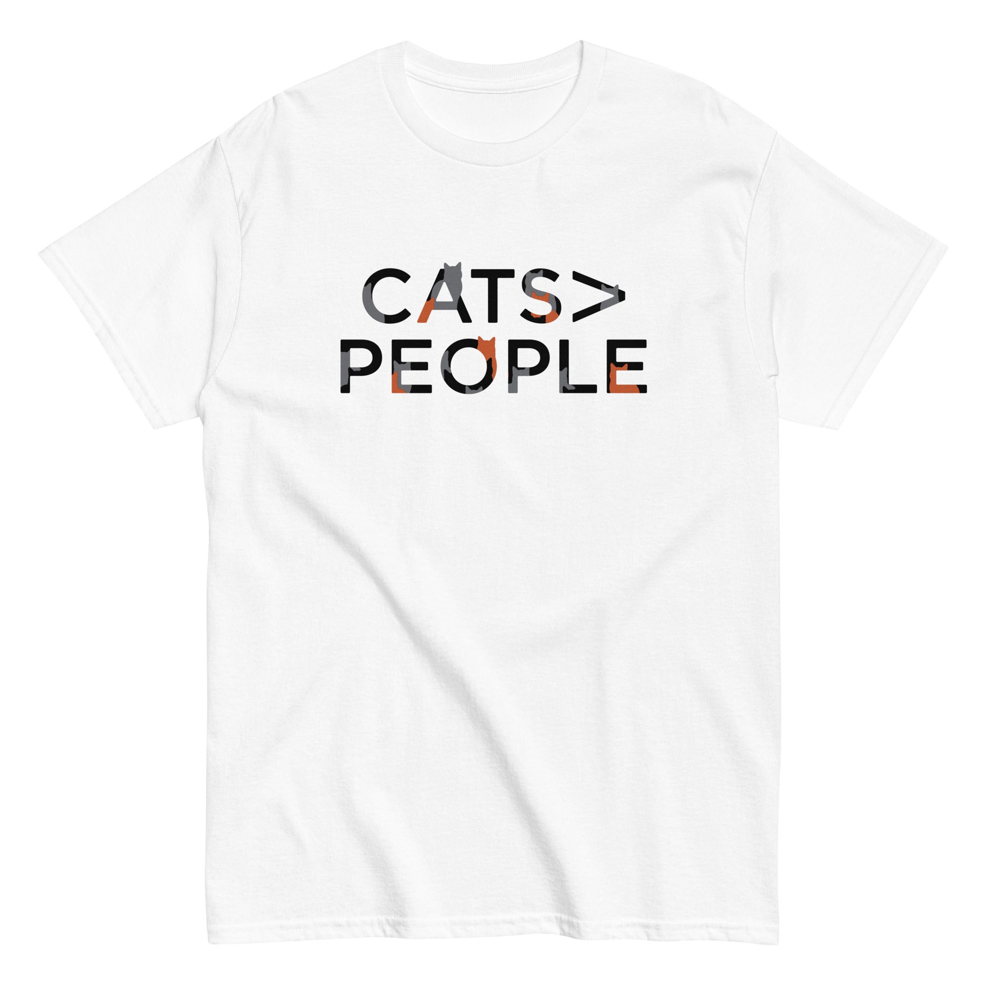 Cats>People Men's Classic Tee Hoodie, Sweatshirt | CoreVibeTees.com (Image 5)