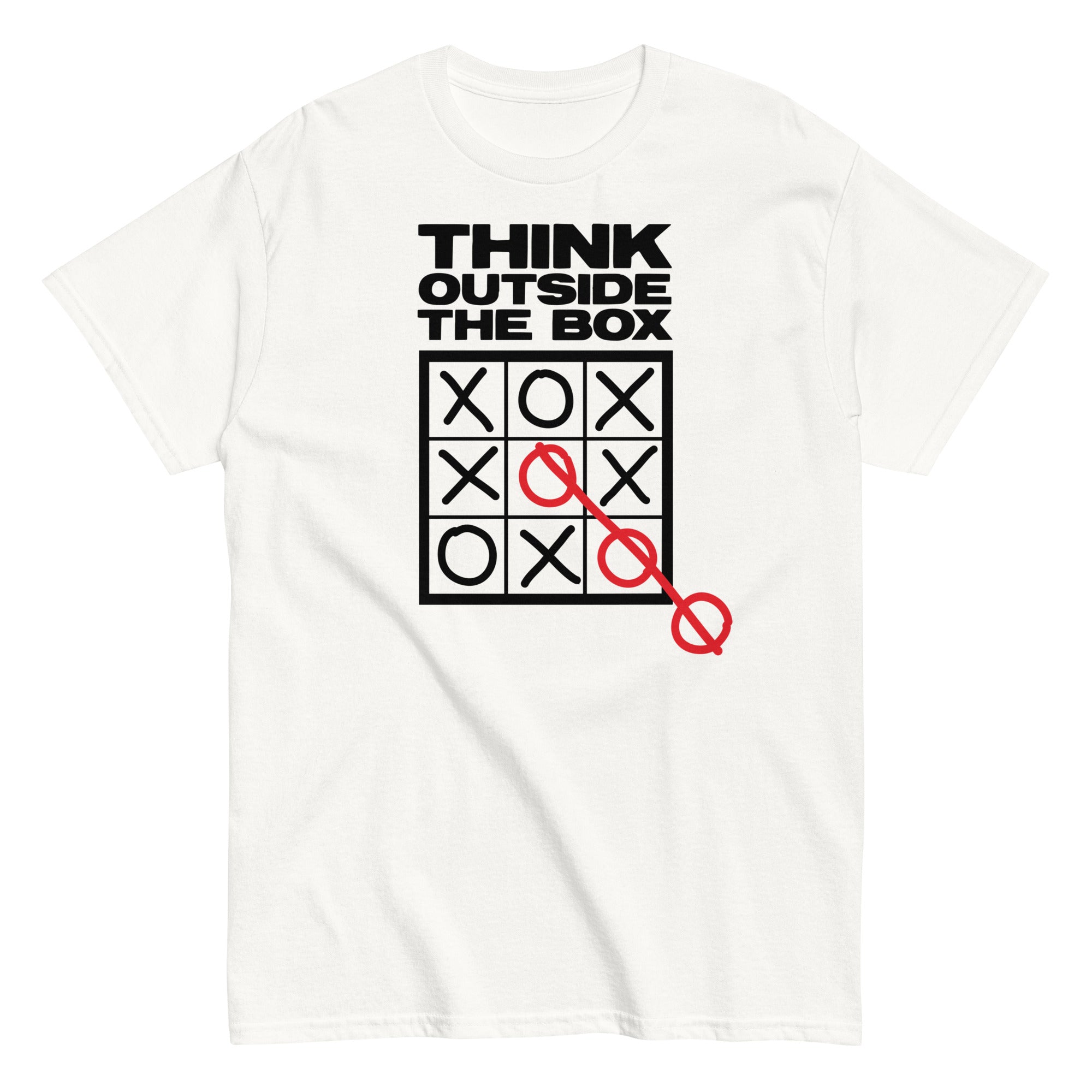 Think Outside The Box Men's Classic Tee Hoodie, Sweatshirt | CoreVibeTees.com (Image 1)