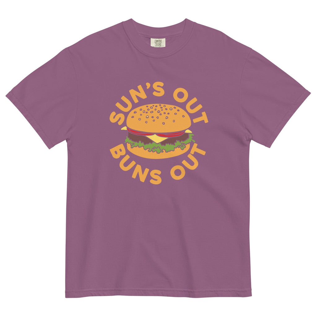 Sun's Out Buns Out Men's Relaxed Fit Tee Hoodie, Sweatshirt | CoreVibeTees.com (Image 4)