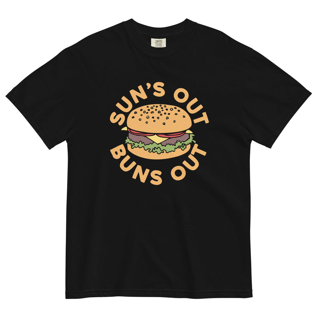 Sun's Out Buns Out Men's Relaxed Fit Tee Hoodie, Sweatshirt | CoreVibeTees.com (Image 1)