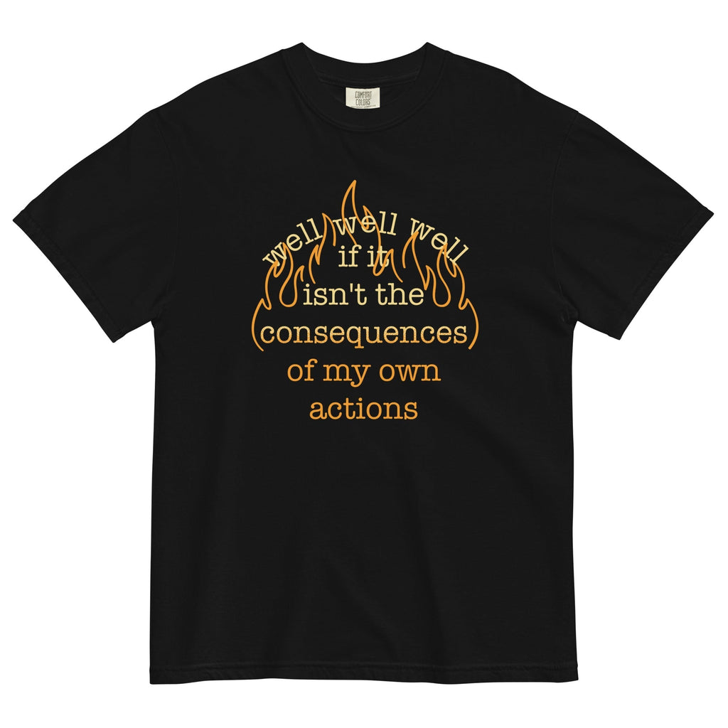 The Consequences Of My Own Actions Men's Relaxed Fit Tee Hoodie, Sweatshirt | CoreVibeTees.com (Image 2)