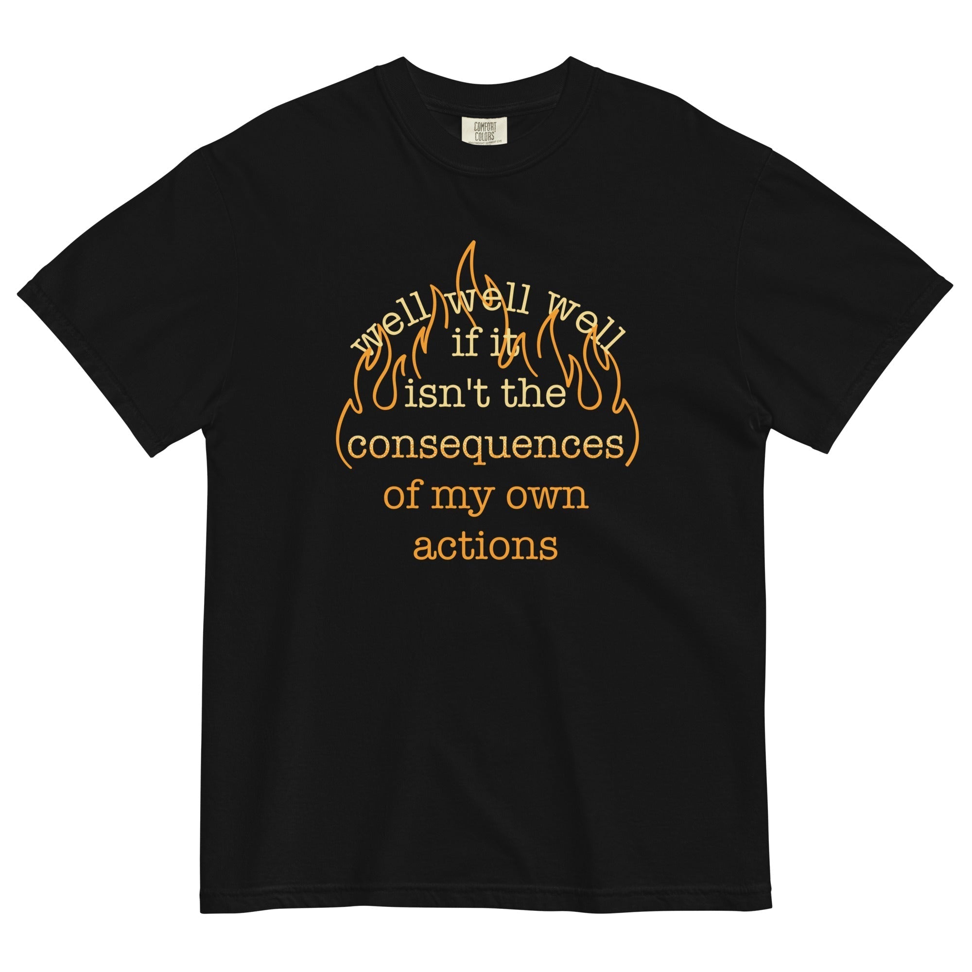 The Consequences Of My Own Actions Men's Relaxed Fit Tee Hoodie, Sweatshirt | CoreVibeTees.com (Image 2)