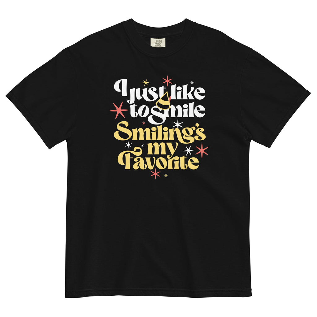 I Just Like To Smile Smiling's My Favorite Men's Relaxed Fit Tee Hoodie, Sweatshirt | CoreVibeTees.com (Image 2)